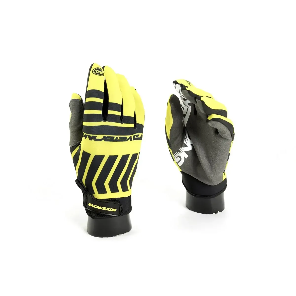 Stay Strong Chev Stripe Gloves Yellow